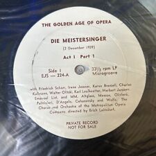 DIE MEISTERSINGER 1939 EJS 224 3 LP GOLDEN AGE OF OPERA PRIVATE RARE#124 picture