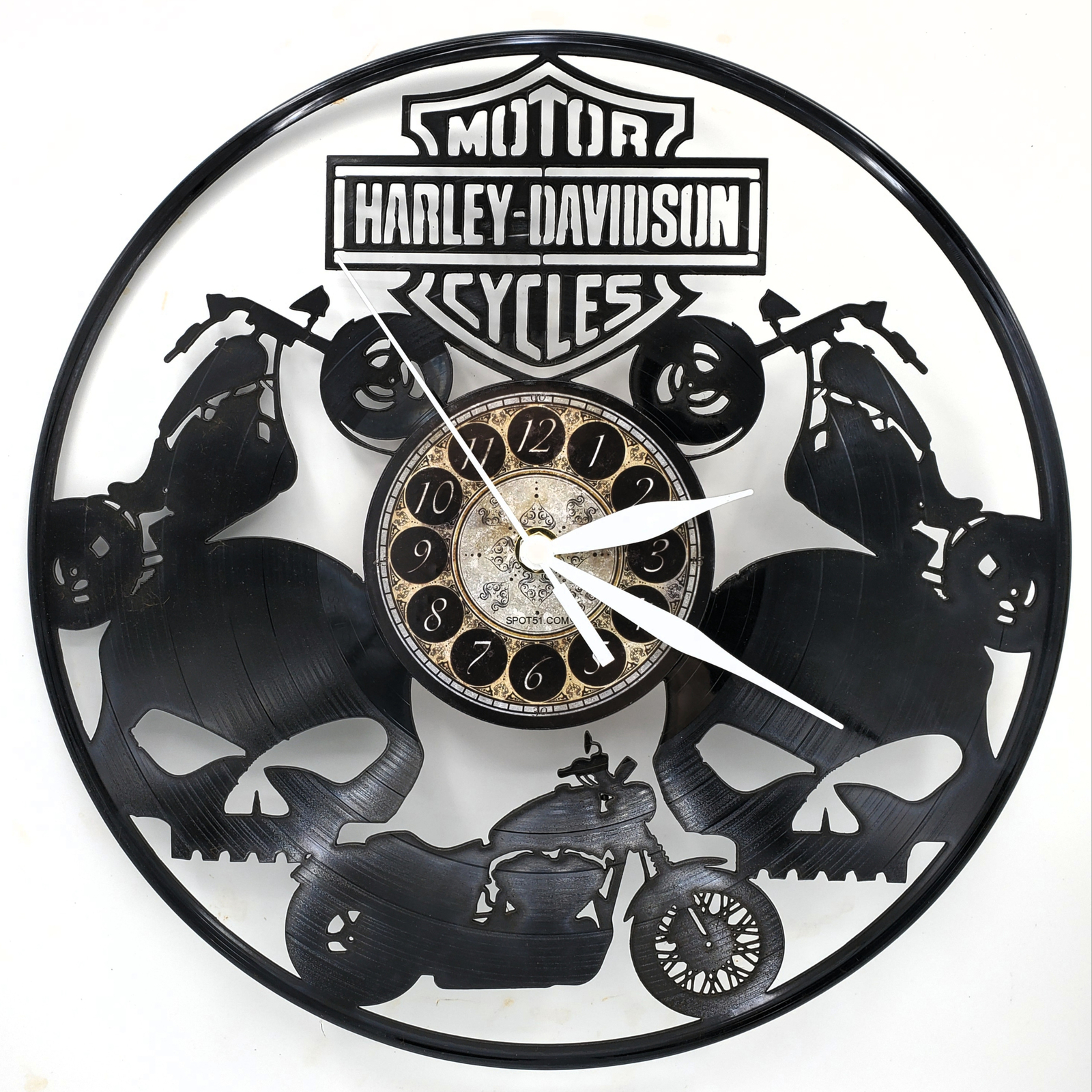 HARLEY DAVISON | Vinyl record Clock | Motor Cycle Gift | Man Cave | PIN