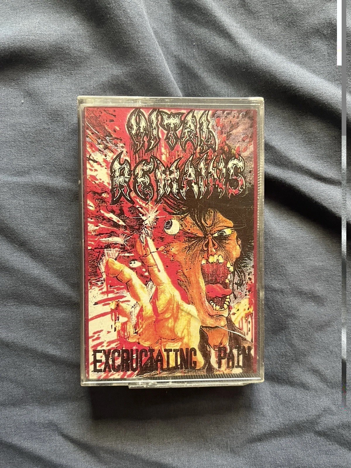 RARE 1990 Vital Remains – Excruciating Pain Death Metal Original Cassette Tape