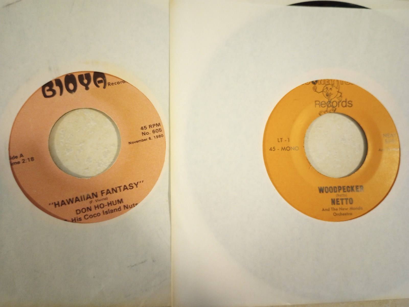 RARE UNCLE FLOYD SHOW – LOT OF 7 VINTAGE 45 RPM RECORDS – BIOYA RECORDS – NJ TV