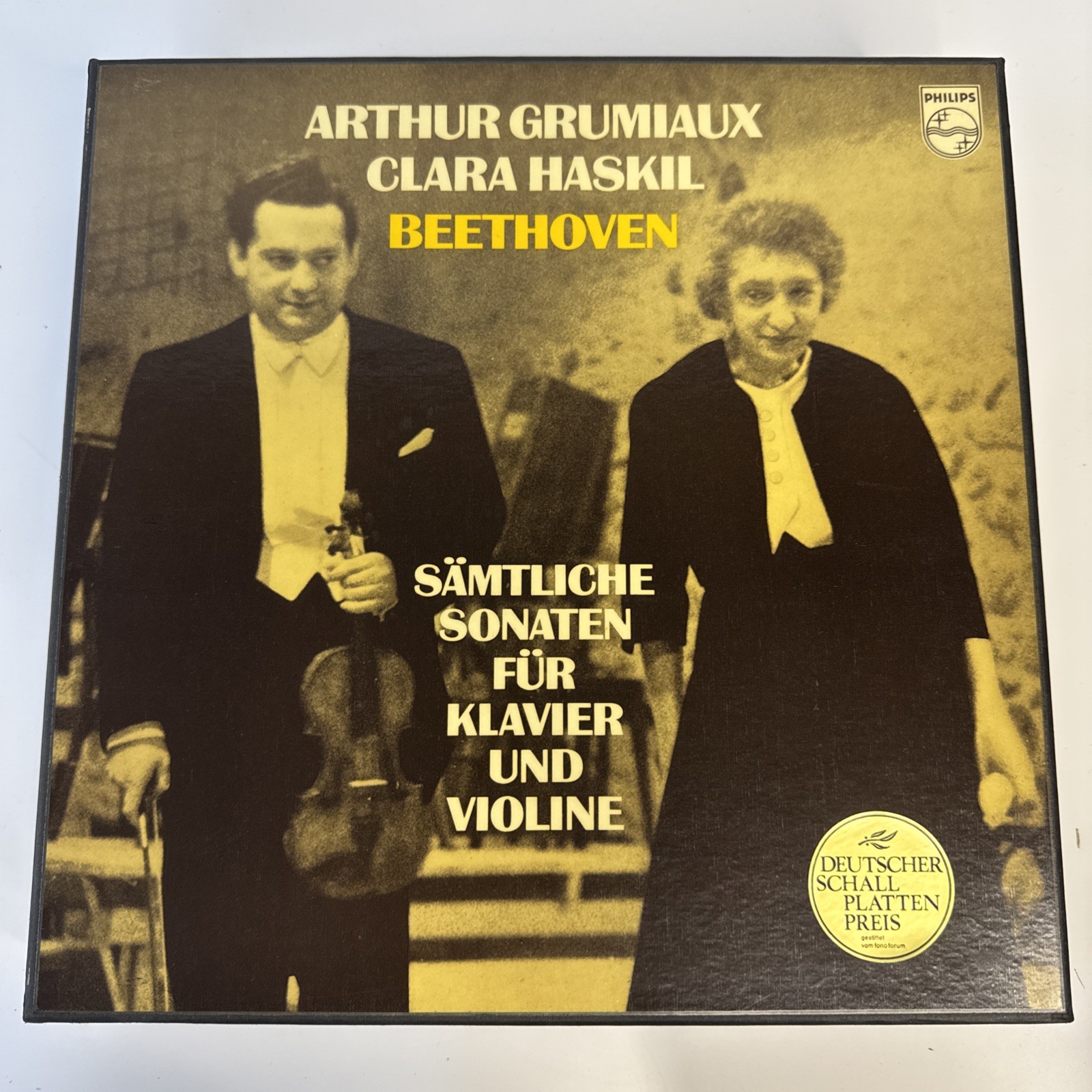VINTAGE ARTHUR GRUMIAUX CLARA HASKIL Beethoven Sonatas Violin-Piano 4-LP Box