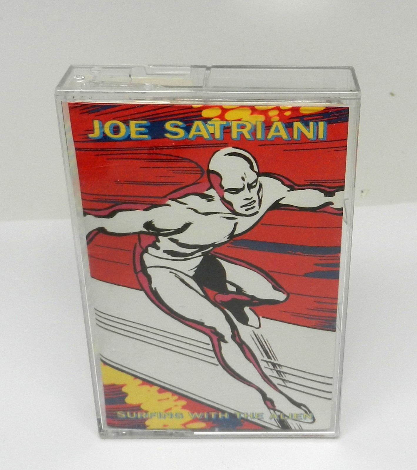 Vintage 1987 Cassette Surfing With The Alien Joe Satriani Marvel Silver Surfer