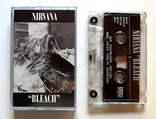 1989-1992 SUBPOP SP34A RECORDS NIRVANA BLEACH CASSETTE TAPE 'ABOUT A GIRL' picture