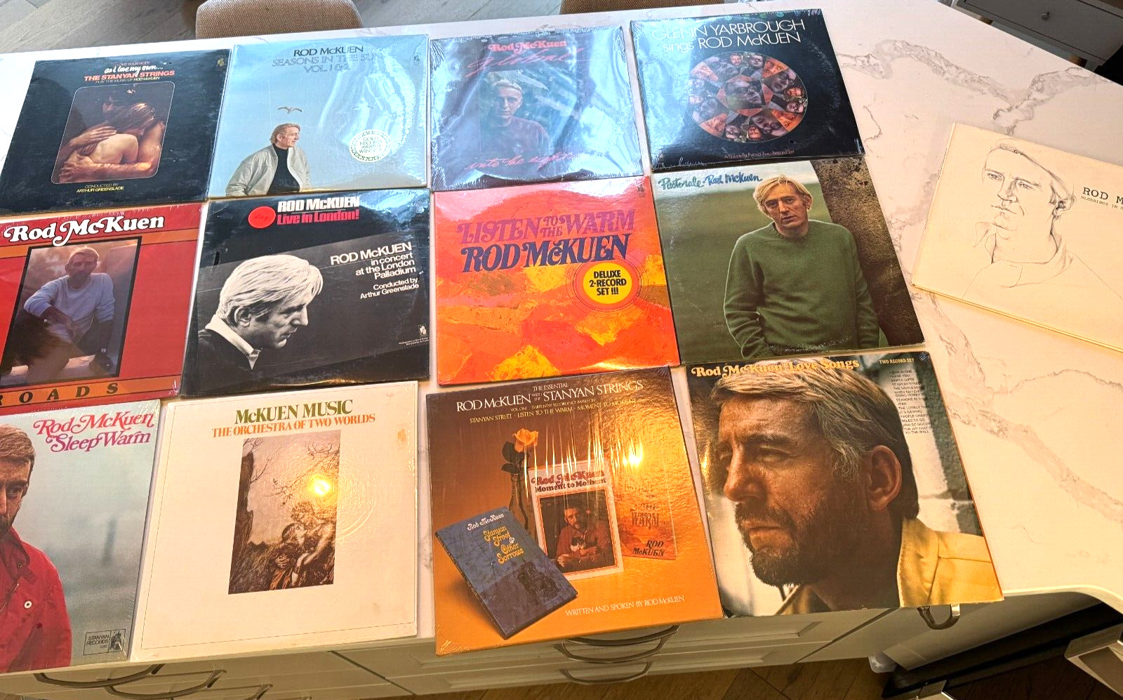 13 ROD McKUEN Vinyl Albums Vintage Rare Lot Seasons in the Sun + MOST ARE SEALED