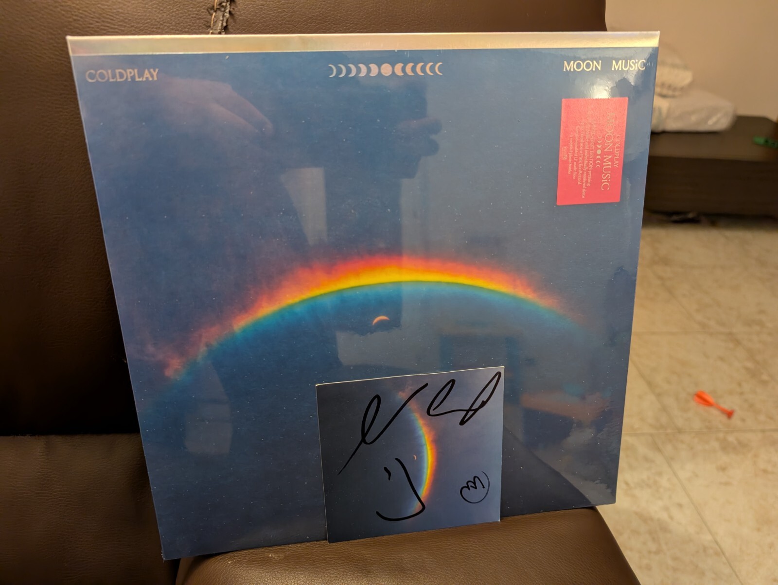 Vinile LP 33, Coldplay, Moon Music, First Press Limited Edition, Autografato