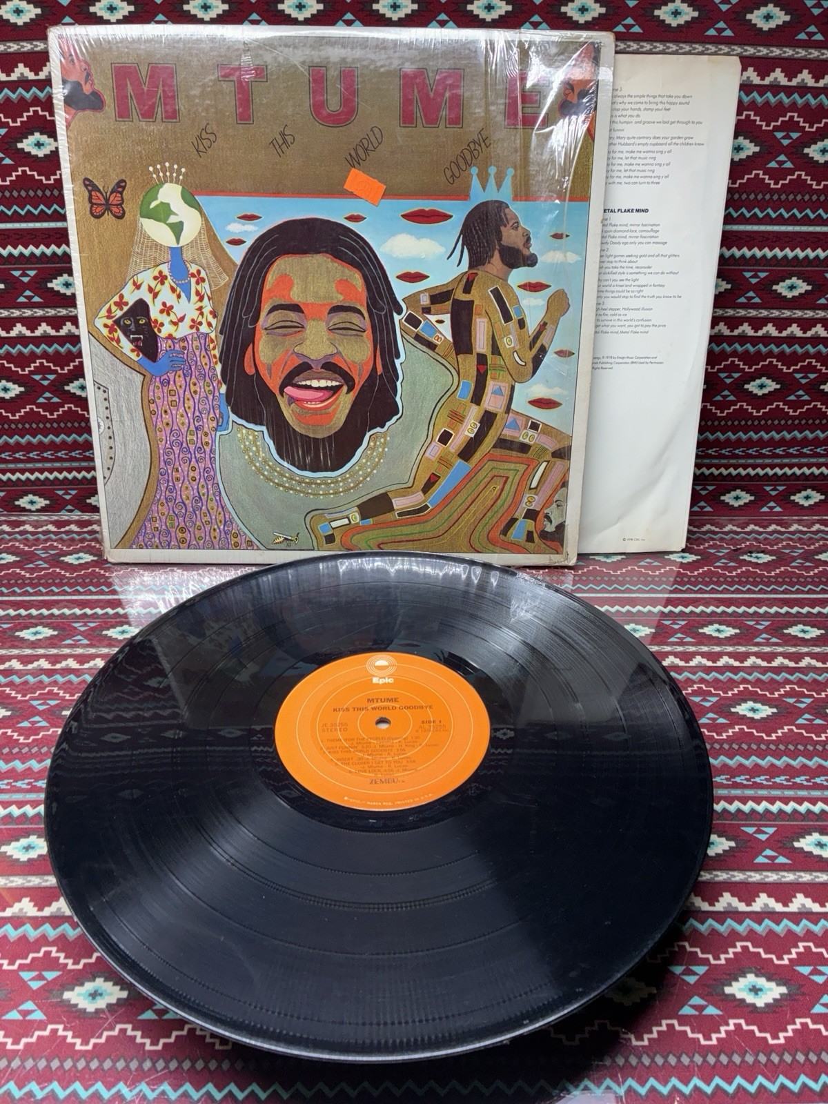 MTUME - KISS THIS WORLD GOODBYE LP 1978 1ST PRESS VG+/EX FUNK SOUL IN SHRINK