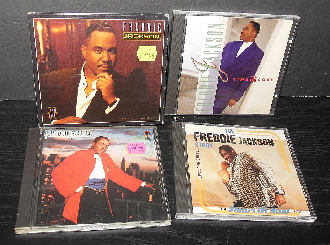 Lot of (4) FREDDIE JACKSON CD's - Time For Love, Make Love Easy...