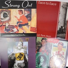 90s Punk Vinyl Lot 4 Strung Out Face To Face Tilt Bracket Fat Wreck Records picture