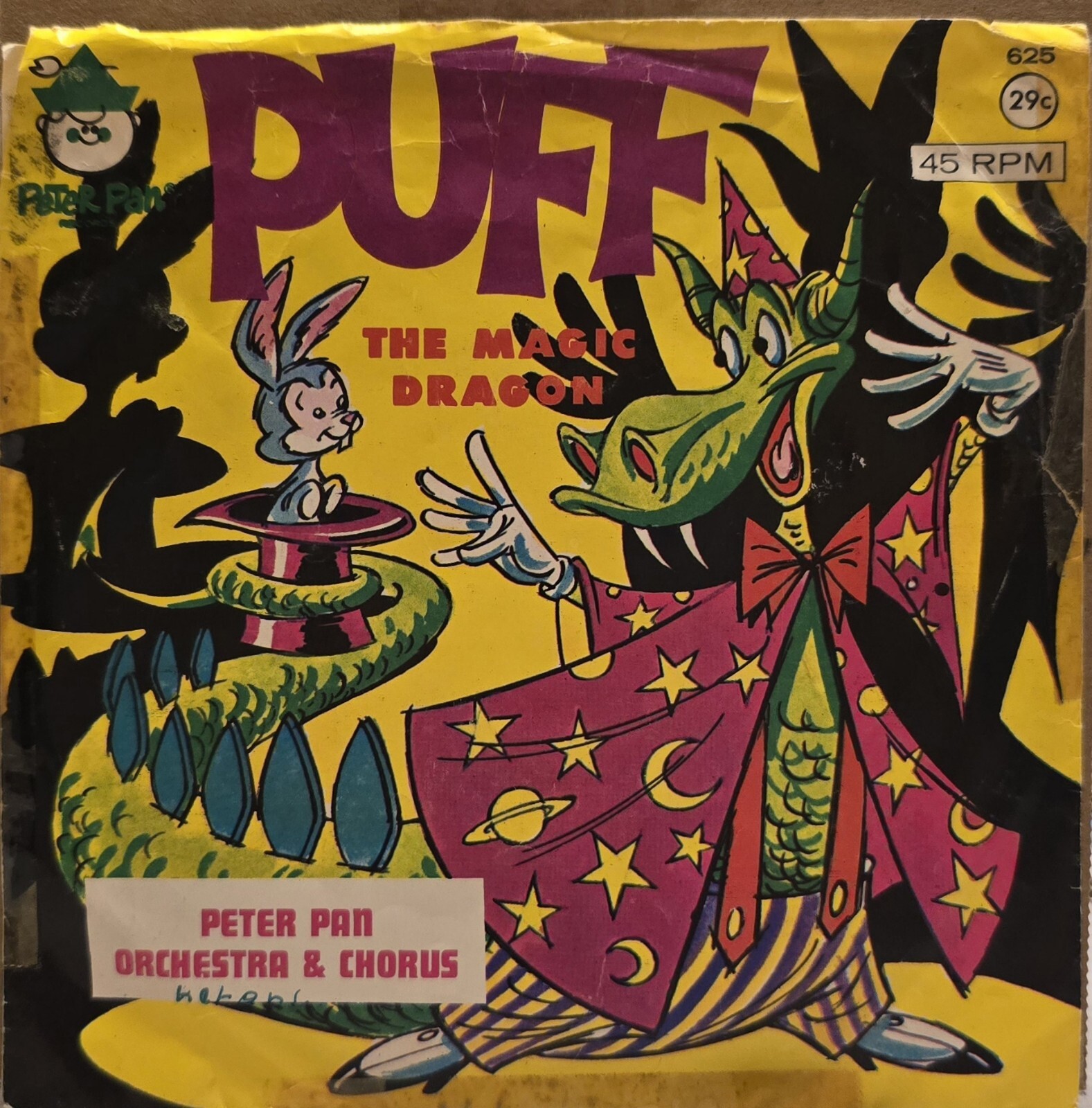 Vintage Puff The Magic Dragon Peter Pan Orchestra Chorus