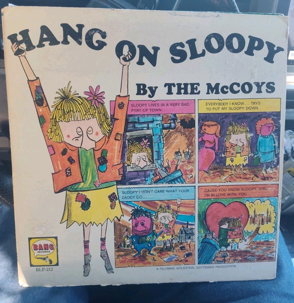 Hang on Sloopy by The McCoys/Rick Derringer original 1965 LP Record Good +/Good