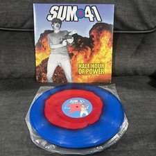 Sum 41 RARE Red & Blue Haze Colored Vinyl Record HALF HOUR OF POWER Album LP picture