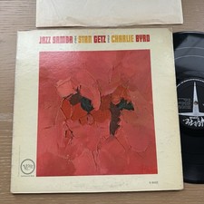 1970s STAN GETZ CHARLIE BYRD JAZZ SAMBA VINYL VERVE Black Label US Press picture