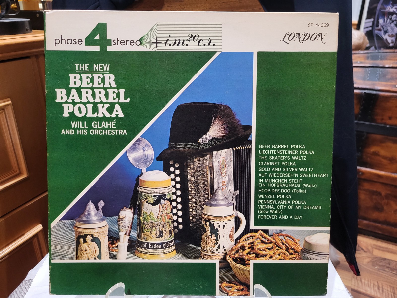 EX/EX+ Will Glahe Beer Barrel Polka London SP44069 Phase 4 Stereo LP