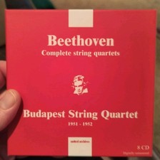 BEETHOVEN - The Complete String Quartets; Budapest String Quartet 8 CD picture