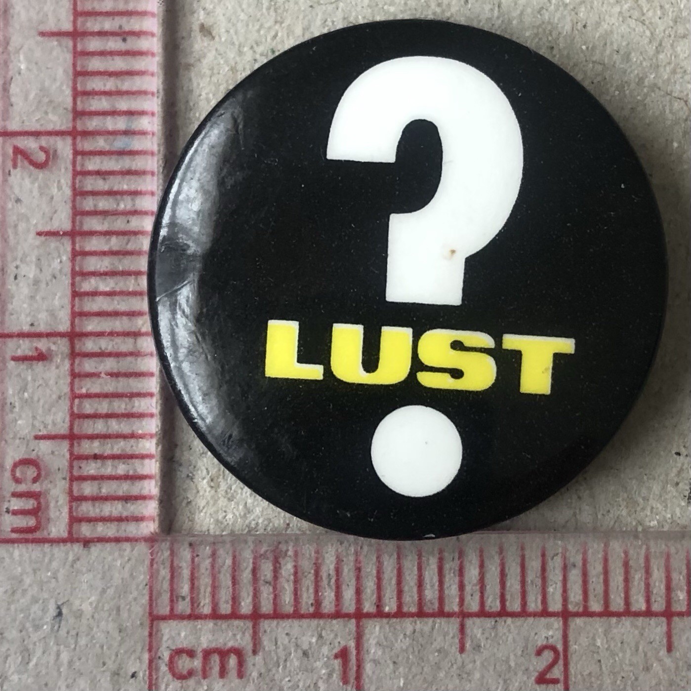 Vintage Depeche mode a question of lust 25mm pin badge Promo 1986 Punk New Wave