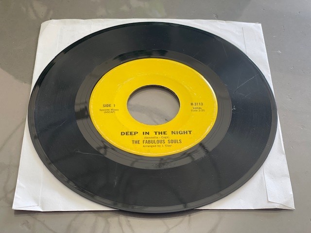 The Fabulous Souls Deep In The Night /Instrumental 45 Record MEGA RARE 1970 Funk