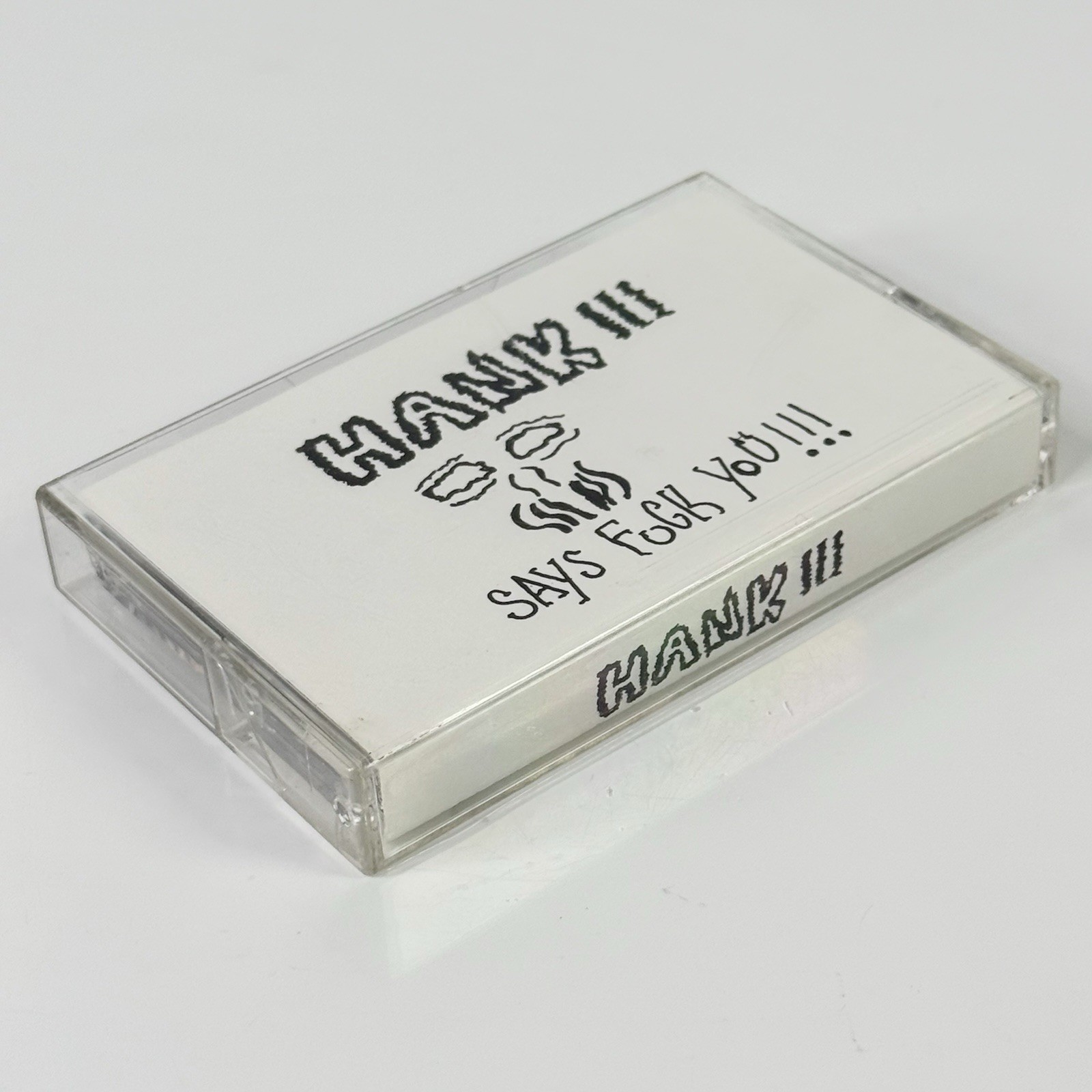 Rare Vintage Hank III Says Fuck You Cassette Tape 2000 Tour Demo Hank 3