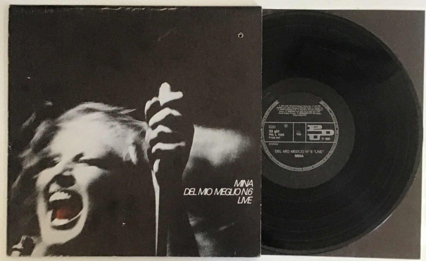 MINA Del Mio Meglio N.6  Live - LP — PDU/EMI - Italy — NM