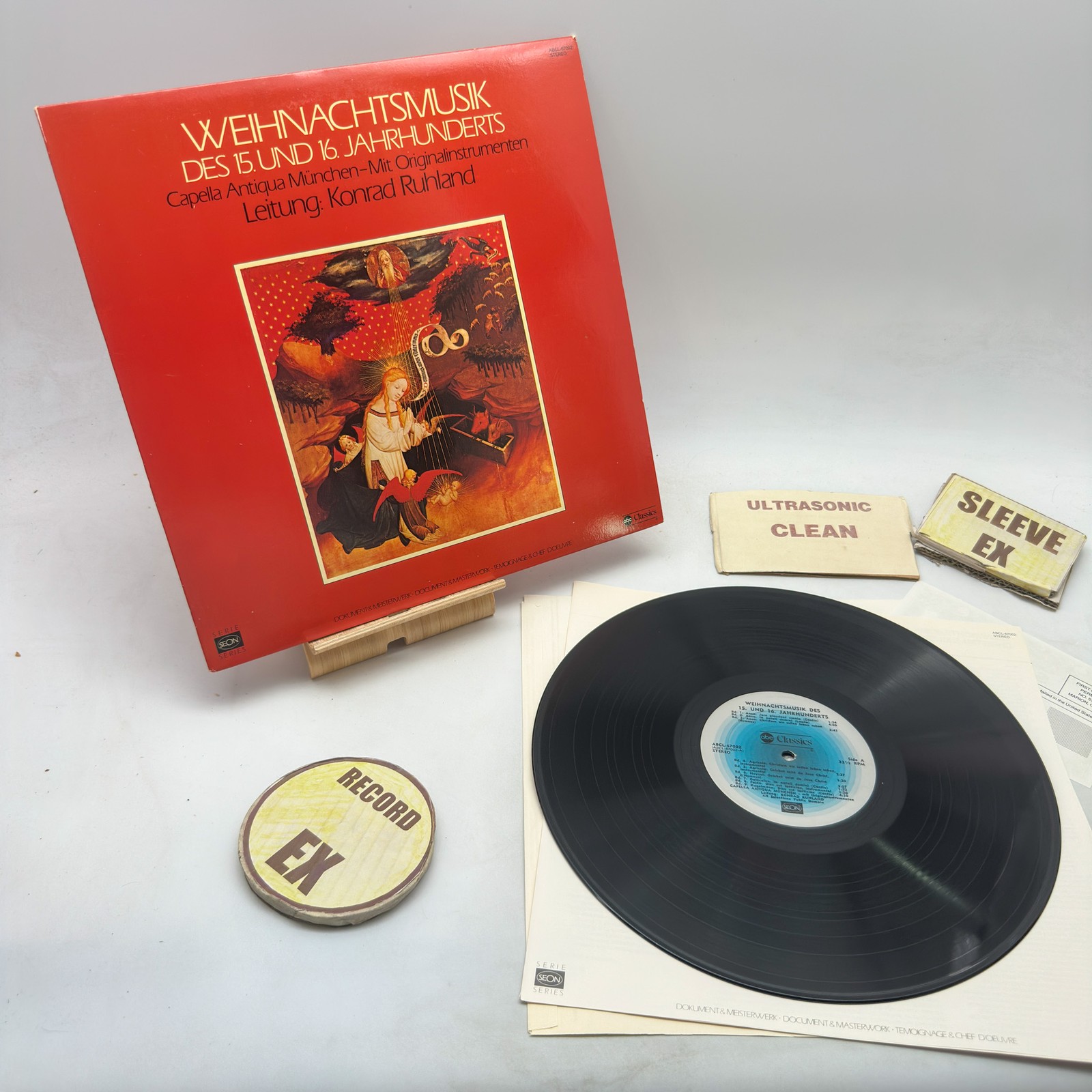 Capella Antiqua München, - Weihnachtsmusik Des 15. EX/EX 1976 Ultrasonic Clean
