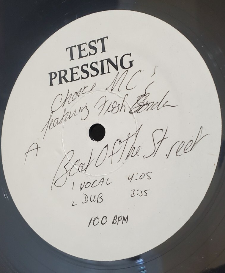 CHOICE MCS FRESH GORDON `BEAT OF THE STREET` LP VINYL RECORD 85 TEST PRESSING