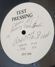 CHOICE MCS FRESH GORDON `BEAT OF THE STREET` LP VINYL RECORD 85 TEST PRESSING picture