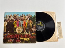 The Beatles SGT PEPPERS UK STEREO PCS 7027 Complete + 1967 Press Clipping -1/-1 picture