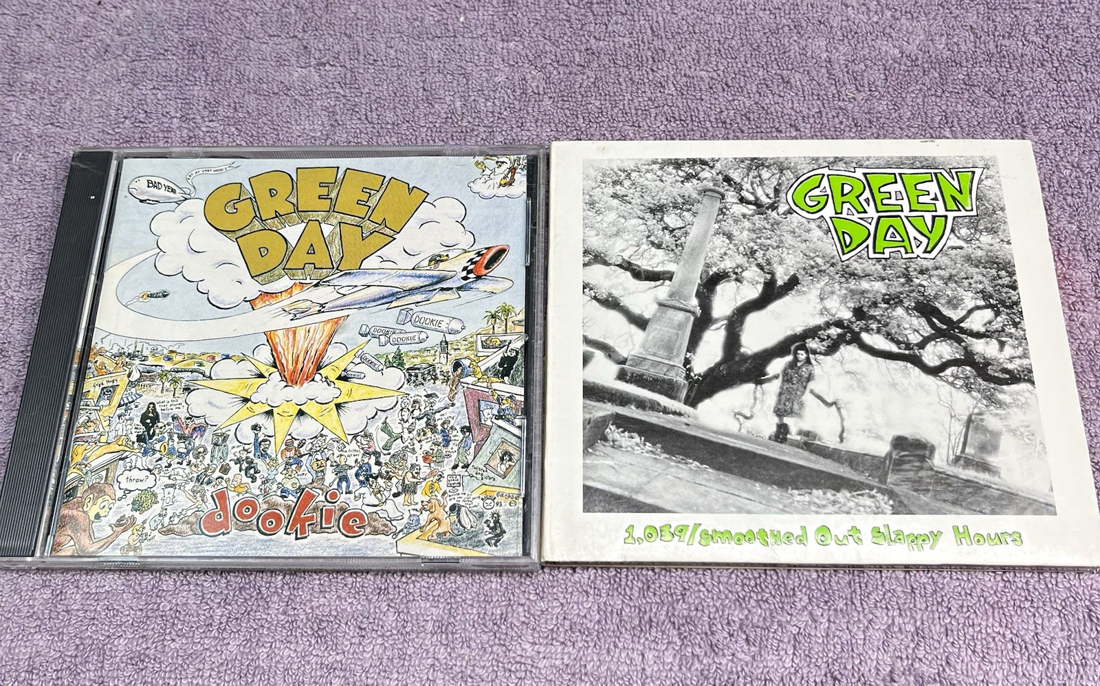 Vintage RARE Green Day 1039/Smoothed Out Slappy Hours CD 2003 Lookout 300CD