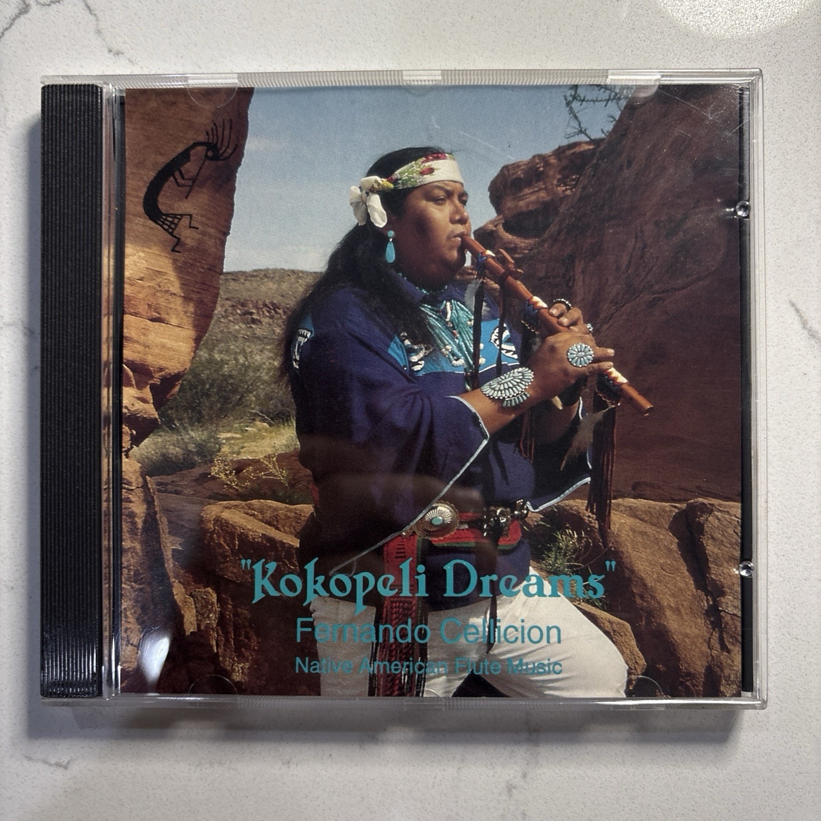 KOKOPELI DREAMS FERNANDO CELLICION 12 TRK 1993 CD NATIVE AMERICAN INDIAN FLUTE