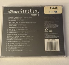 Disney's Greatest Hits - Vol. 2 -BRAND NEW CD - 20 SONGS picture