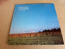 George Winston Autumn Piano Solos 1980 Windham Hill VINYL LP A & M instrumental picture
