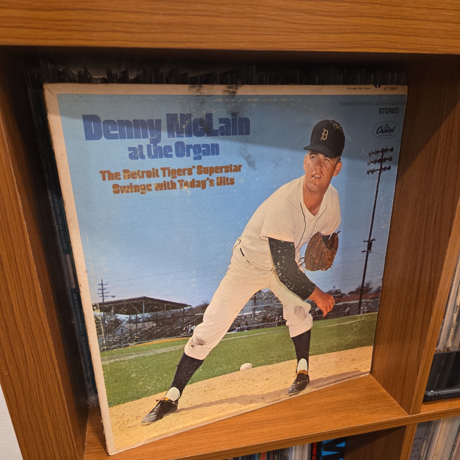 Denny McLain at the Organ - 1968  Vinyl Record - Capitol ST-2881 Detroit Tigers
