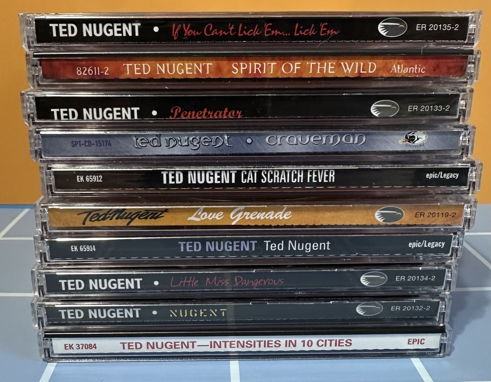 Ted Nugent Lot of 10 CD's Penetrator Little Miss Dangerous & Others