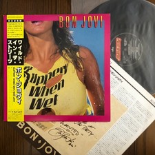 Bon Jovi – Slippery When Wet , Mercury 28PP1025 Vinyl LP w/OBI Card picture