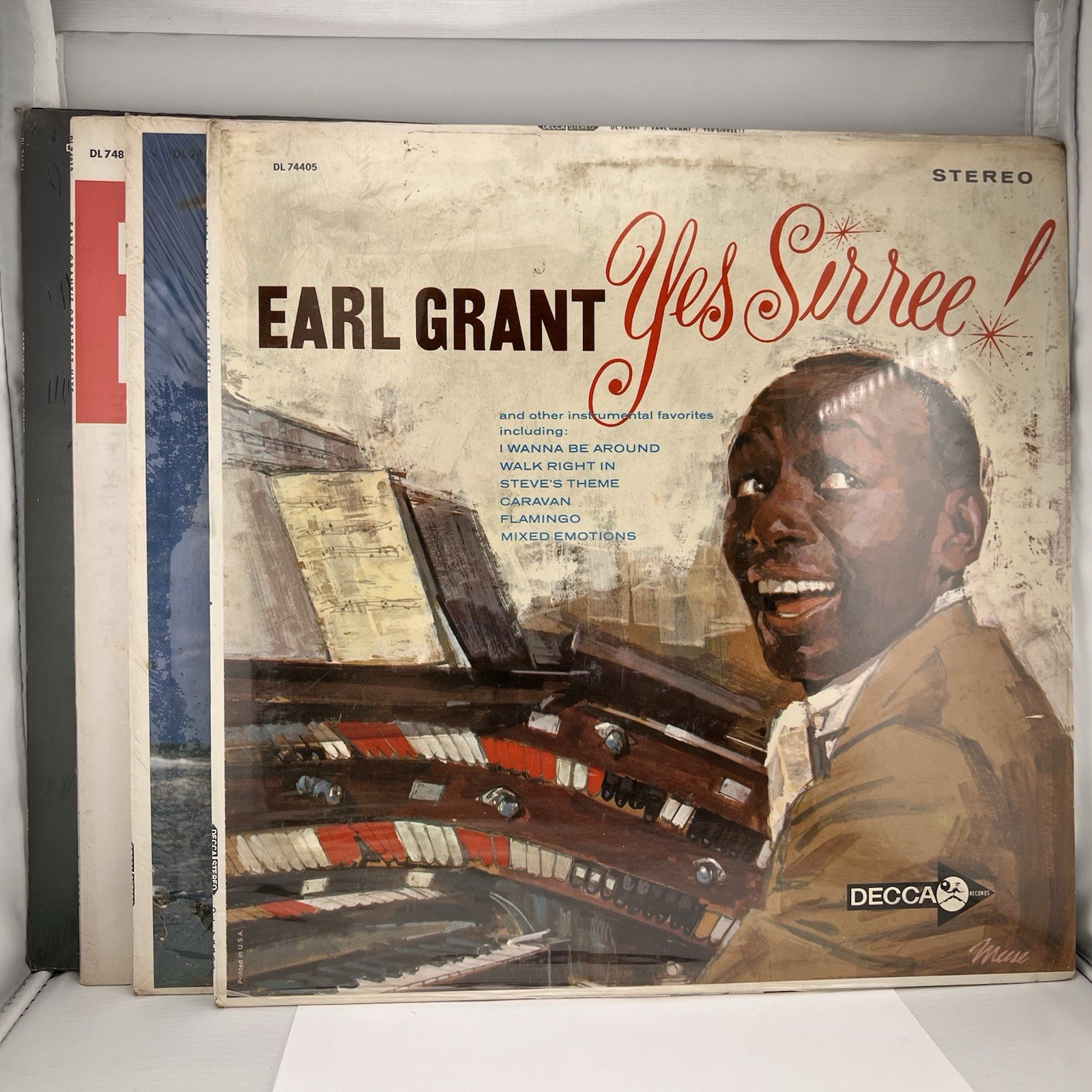 Sealed 1960's Lot of 4 Earl Grant Yes Sirree Ebb Tide Greatest Hits Vinyl LP