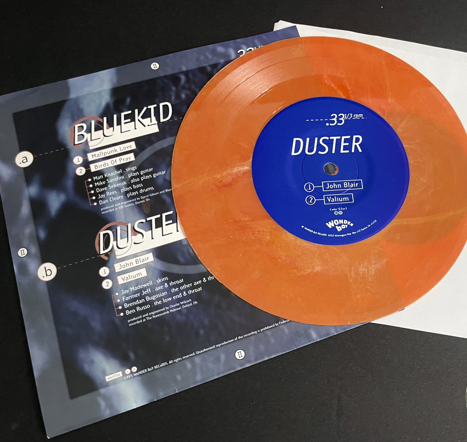 The Lunar Chronicles Vol. 2 Orange Marbled Vinyl Duster/Bluekid 7\