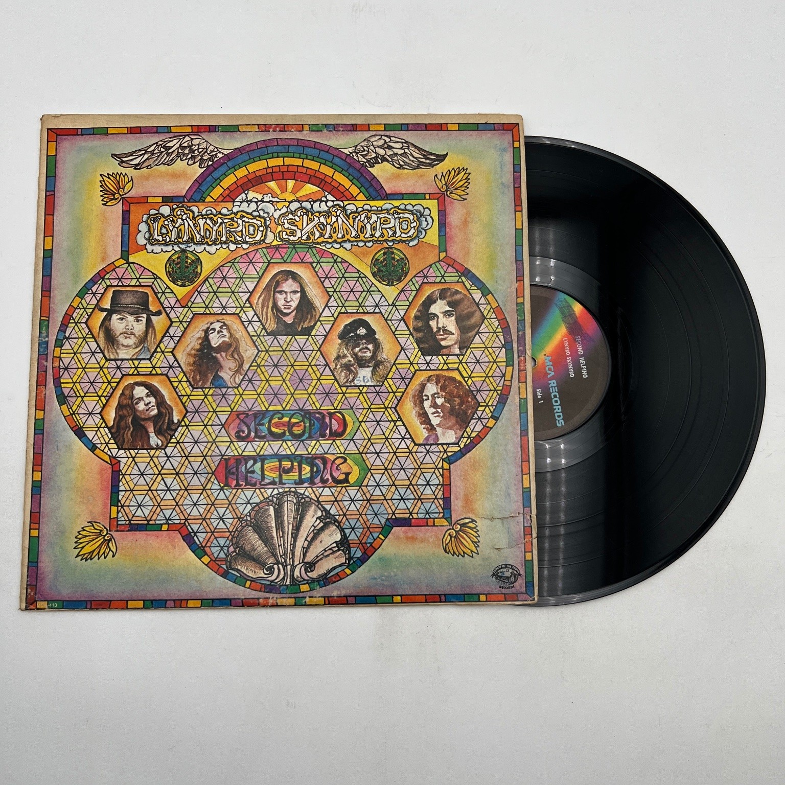 Lynyrd Skynyrd – Second Helping LP Record 1974 MCA Records Southern Rock 33 RPM