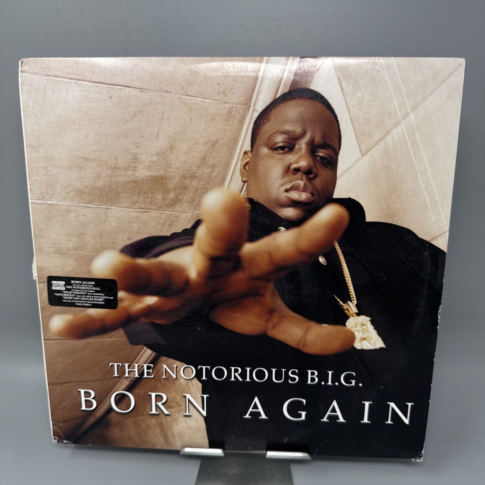 Vintage 1999 Notorious BIG Born Again 2xLP Vinyl Rap Hip Hop Bad Boy Arista 90s