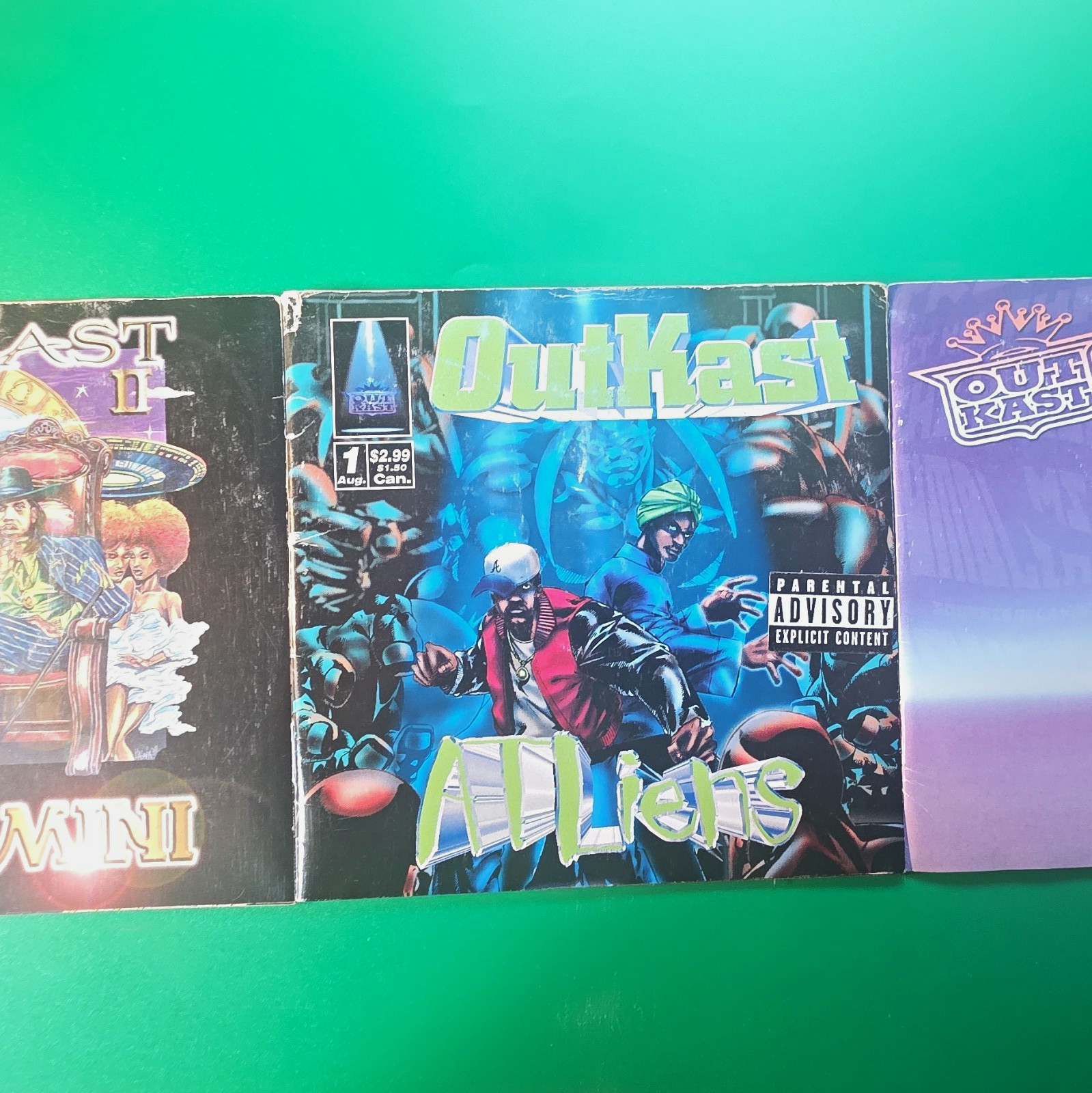 OutKast Atliens , Aquemini , Greatest Hits 3 Booklet lot ONLY LaFace Records 