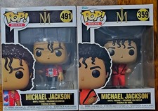Funko Pop Vinyl Rocks Michael Jackson Lot of 2 Vinyl Figures #491 #359 picture