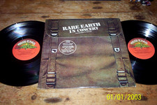 RARE EARTH ( RARE EARTH IN CONCERT ) ORIG 1971 shaped cover DOUBLE vinyl LP NM- picture