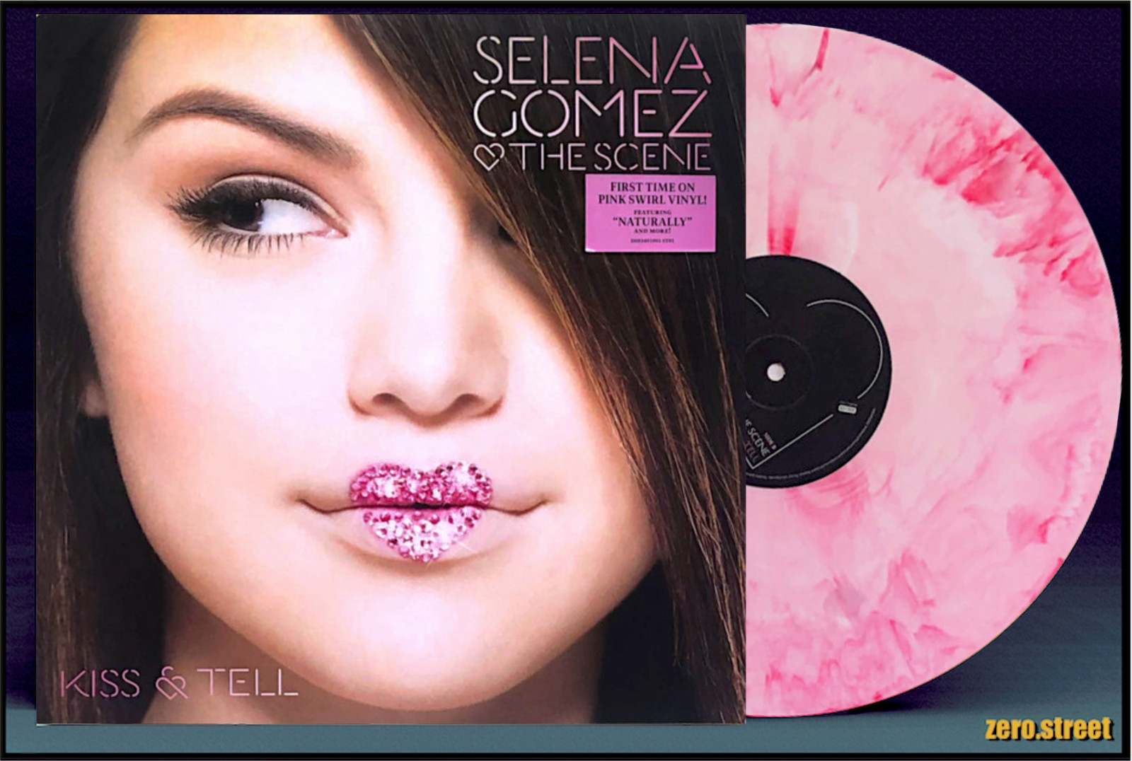 SELENA GOMEZ & THE SCENE Kiss & Tell LP on PINK SPLATTER VINYL Sealed NEW color
