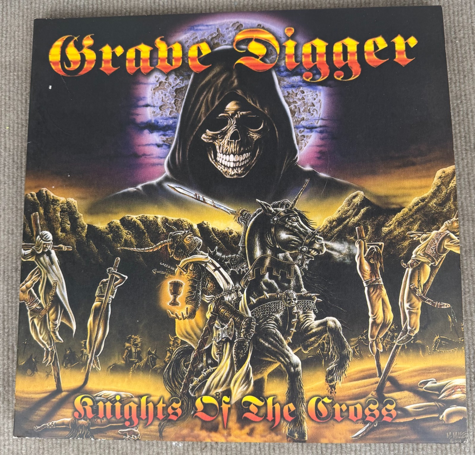 Grave Digger Knights of the Cross 2LP Clear Vinyl 2013 Ltd 1000 BOBV369LP