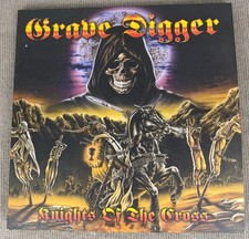 Grave Digger Knights of the Cross 2LP Clear Vinyl 2013 Ltd 1000 BOBV369LP picture