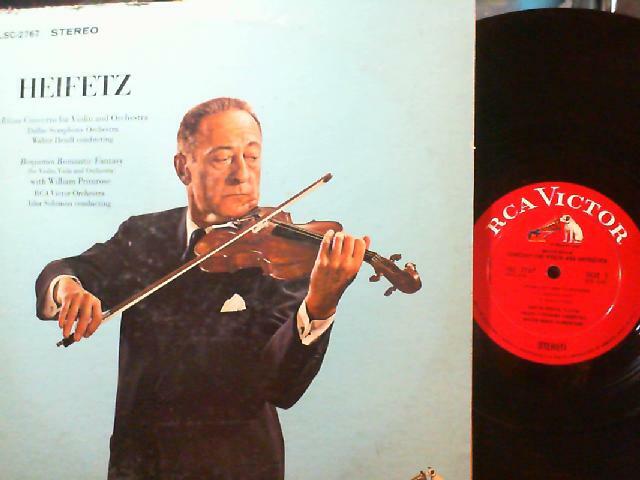 HEIFETZ Stereo Rozsa Concerto Benjamin Fantasy RCA Victor Stereo 1s 2s LSC 2767