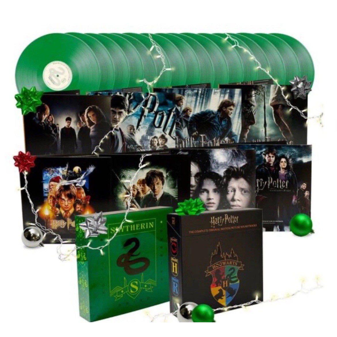 Harry Potter Complete OST Soundtrack Slytherin Green Vinyl Box Set of 16 x LPs