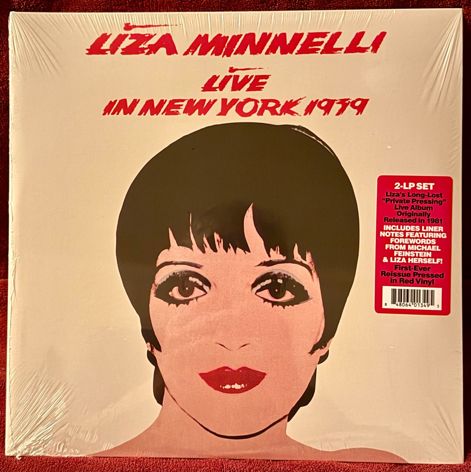 LIZA MINNELLI: LIVE IN NEW YORK 1979 - Red Vinyl 2-LP Set - Brand New/Sealed