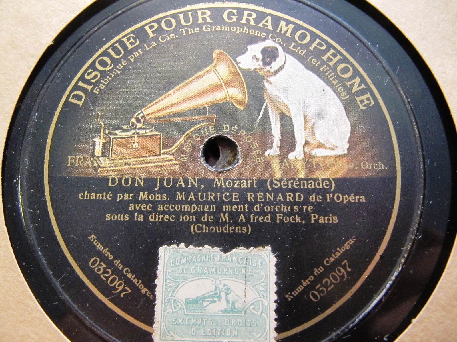 1906 PARIS G&T MAURICE RENAUD Take 2 HERODIADE DON GIOVANNI Serenade Alfred Fock
