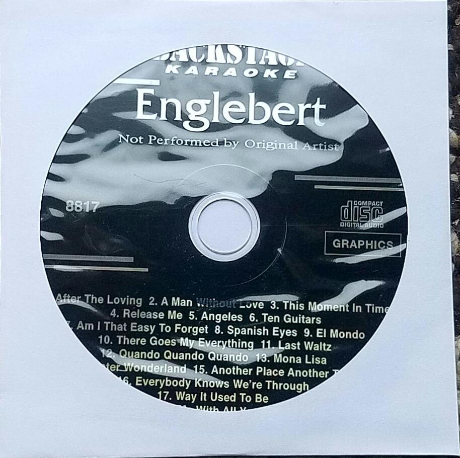 ENGELBERT HUMPERDINCK KARAOKE CDG DISC BACKSTAGE KARAOKE OLDIES MUSIC CD+G