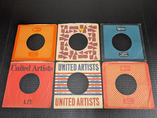 Lot of 6 Vintage United Artists 45 RPM 7