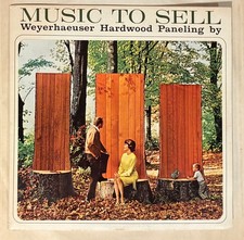 Vintage MCM LP Music To Sell Weyerhaeuser Hardwood Paneling mid-century 10
